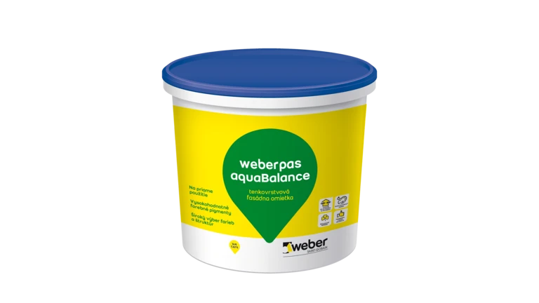 weberpas aquaBalance - Inovatívna fasádna omietka