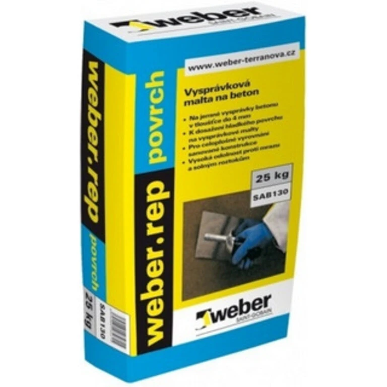 weberrep povrch SV - Povrchová reprofilačná malta