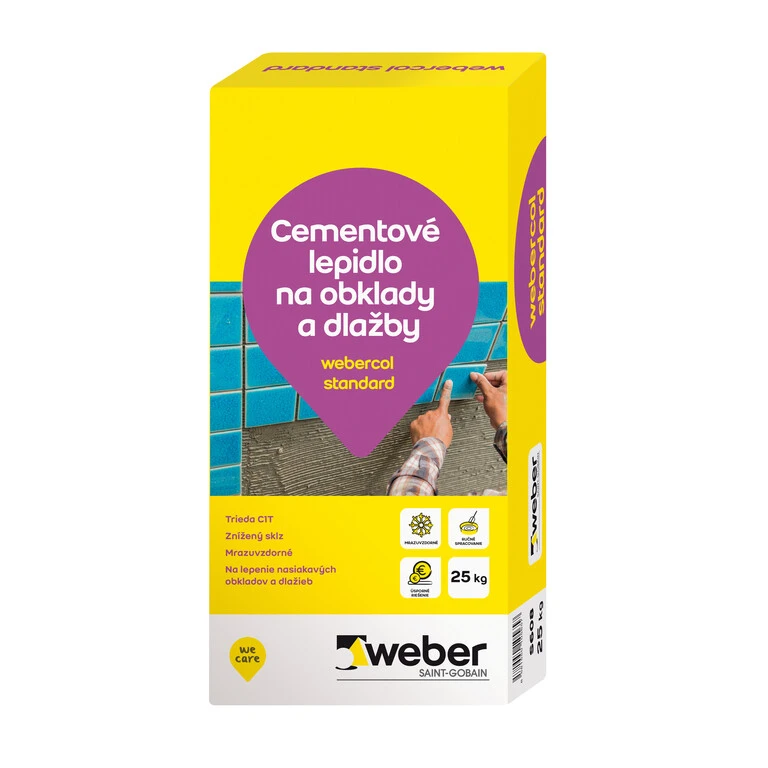 webercol standard - Cementové lepidlo na obklady a dlažby