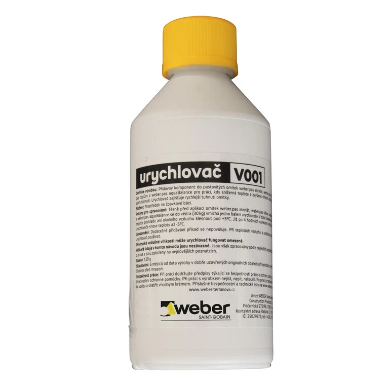 Urýchľovač tuhnutia V001 - Prísada do omietky