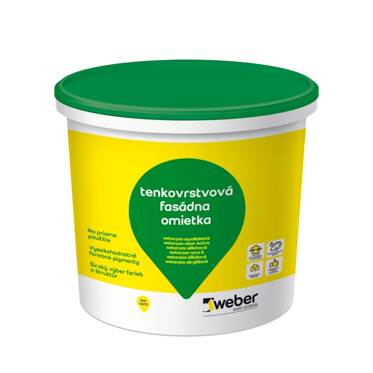 weberpas clean Active - Inovatívna fasádna omietka novej generácie