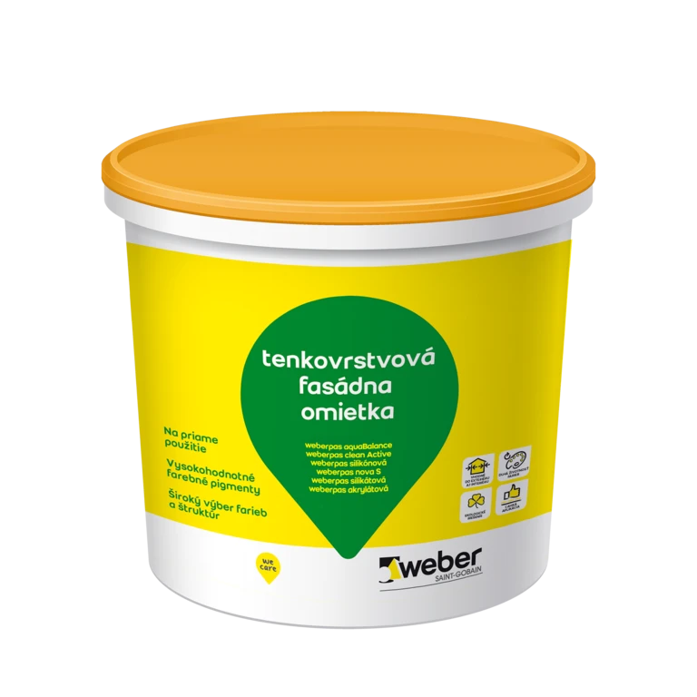 weberpas silikónová - Tradičná omietka na báze silikónových živíc