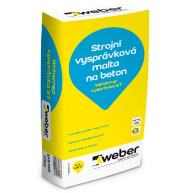weberrep vysprávka ST - Jemná strojová reprofilačná malta