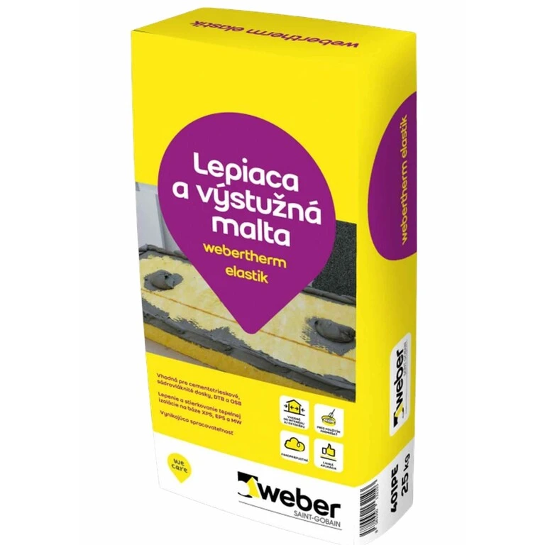 webertherm elastik - Lepiaca a výstužná malta