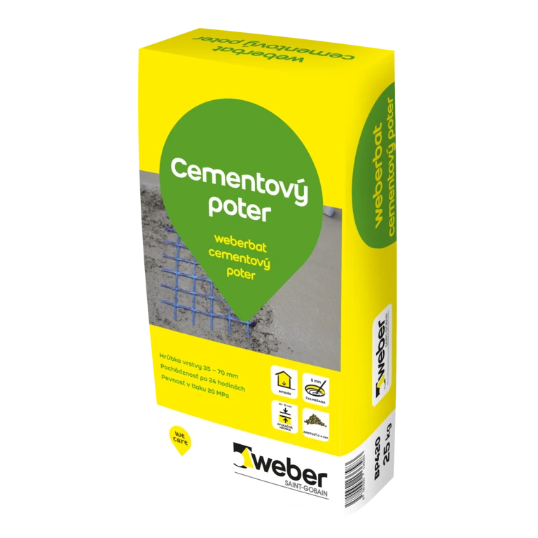 weberbat cementový poter - Podlahová hmota