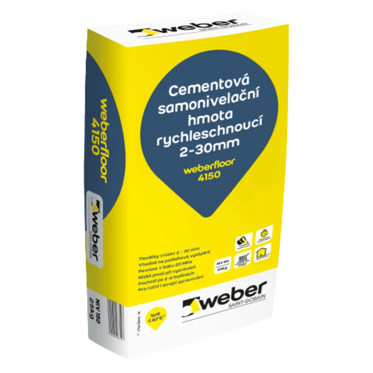 weberfloor 4150 - Samonivelizačná rýchlotuhnúca modifikovaná podlahová hmota