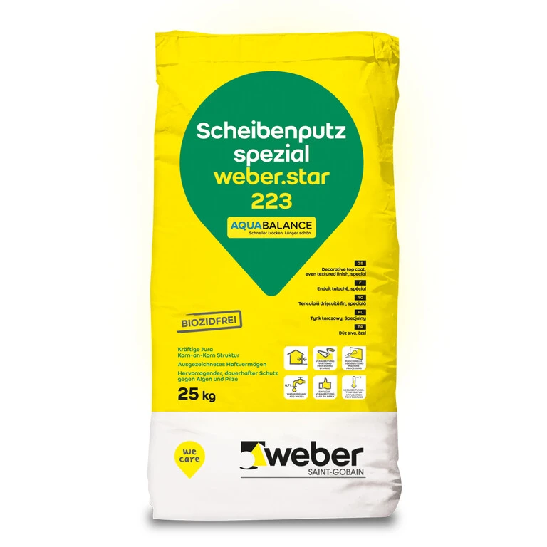 weber.star 223 aquaBalance - Šľachtená minerálna omietka