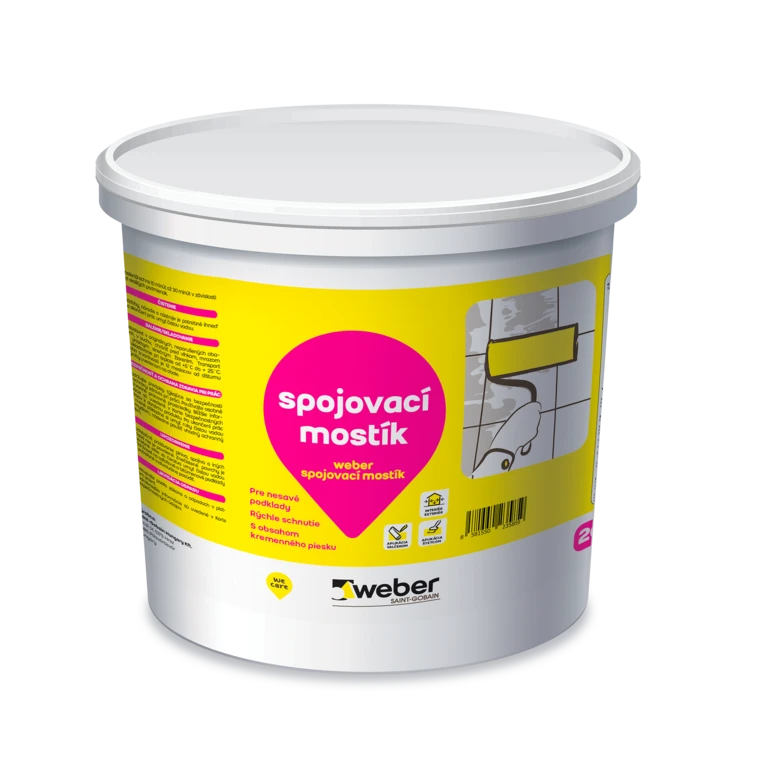 weber spojovací mostík - Penetračný náter na nenasiakavé podklady s obsahom plniva na zvýšenie priľnavosti