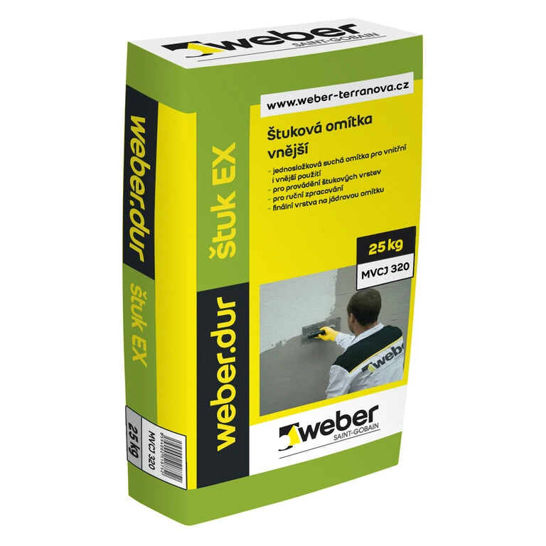 weberdur štuk ex - Vonkajšia a vnútorná štuková omietka