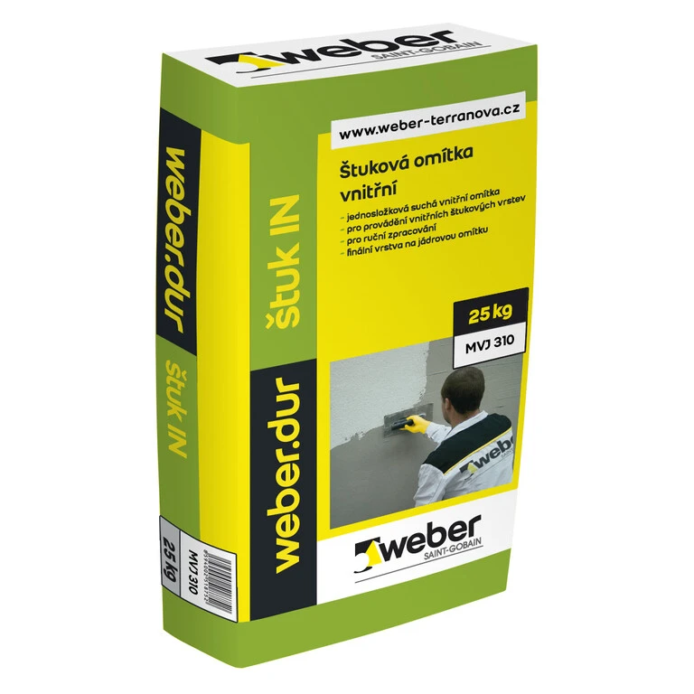 weberdur štuk IN - Interiérová štuková stierka