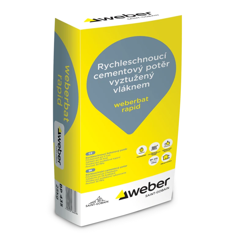 weberbat rapid - Rýchlotuhnúci cementový poter