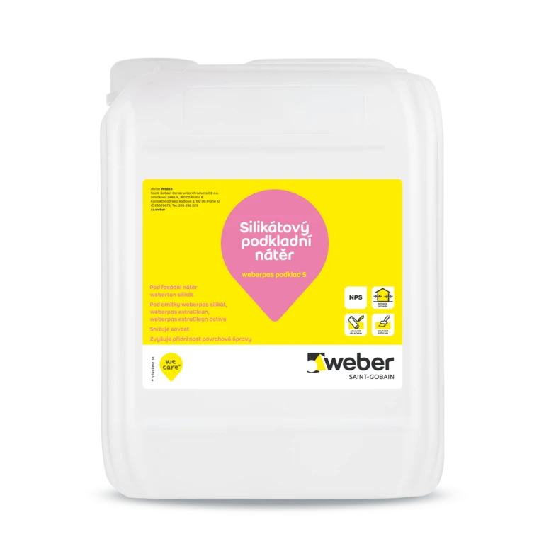 weberpas podklad S - Penetračný roztok na zvýšenie prídržnosti povrchových úprav k podkladu
