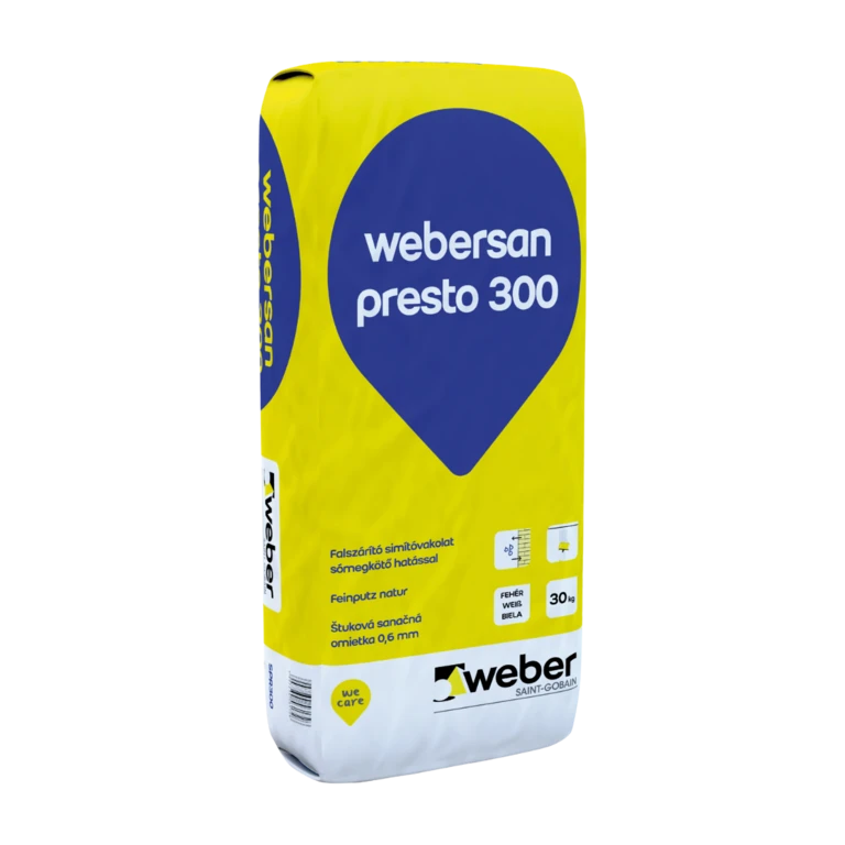 webersan presto 300 - Štuková omietka pre sanačný systém