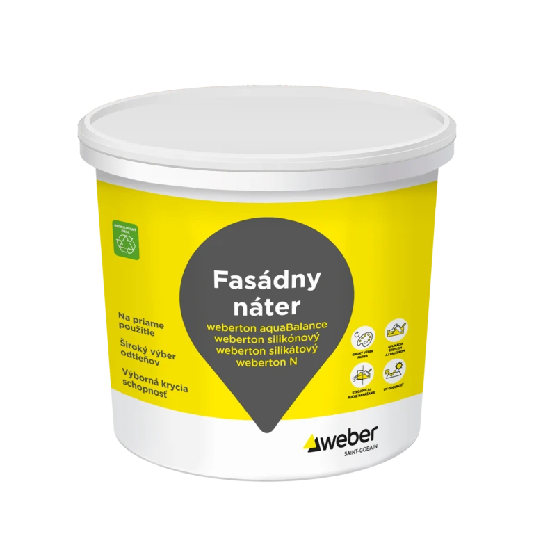 Fasádny náter weberton N akrylátový
