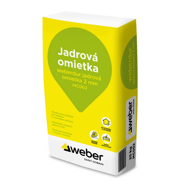 weberdur jadrová omietka 2mm - Univerzálna jadrová omietka