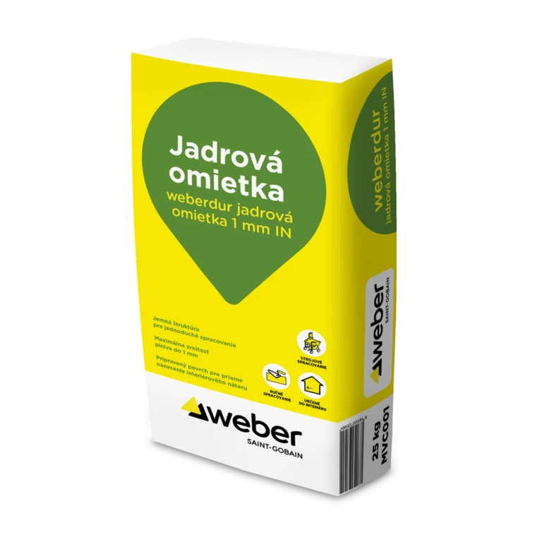 weberdur jadrová omietka 1 mm - Interiérová omietka
