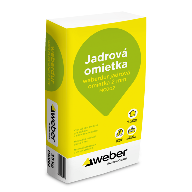 weberdur jadrová omietka 2mm - Univerzálna jadrová omietka